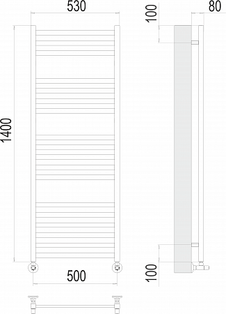 Грета П18 500х1400 Полотенцесушитель  TERMINUS Бузулук - фото 3