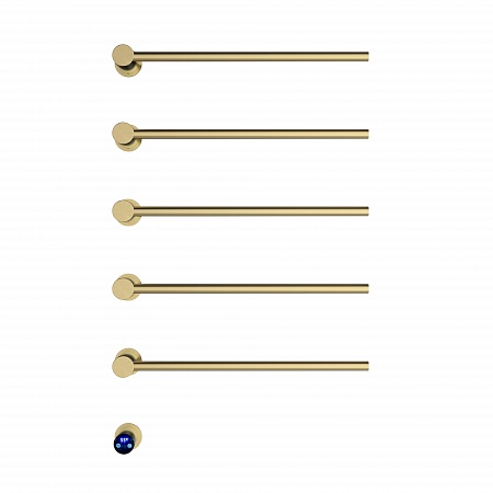 Аккорд П5 500х800 электро Полотенцесушитель TERMINUS Брашированное золото Бузулук - фото 2