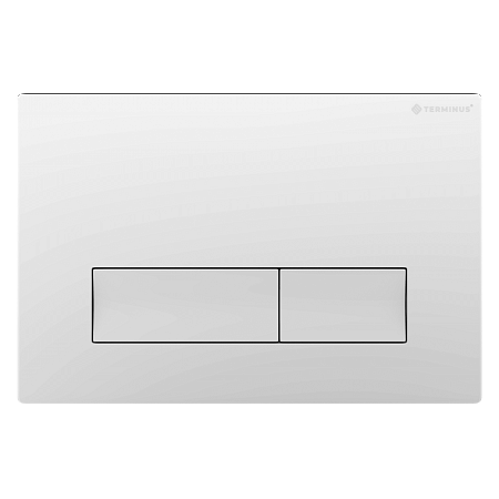Клавиша смыва для инсталляции Terminus Classic кнопка прямоугольник цвет белый Бузулук - фото 1